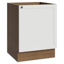 Ver imagem 1 de Balcão de Cozinha 60 cm 1 Porta (sem Tampo) Rustic/Branco Vik Madesa