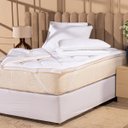 Ver imagem 1 de Protetor de Colchão Pillow Top Plume Branco Queen - Toque de Plumas Super Volumoso Alta Espessura