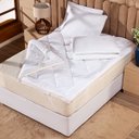 Ver imagem 3 de Protetor de Colchão Pillow Top Plume Branco Queen - Toque de Plumas Super Volumoso Alta Espessura