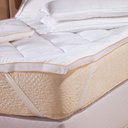 Ver imagem 4 de Protetor de Colchão Pillow Top Plume Branco Queen - Toque de Plumas Super Volumoso Alta Espessura