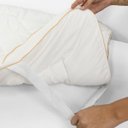 Ver mais imagens de Protetor de Colchão Pillow Top Plume Branco Queen - Toque de Plumas Super Volumoso Alta Espessura