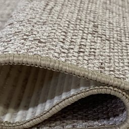 Tapete Redondo Sisal Sintético Natural Ø135cm Antiderrapante Fastlar Tapete Sisal - 3