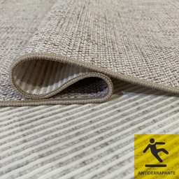 Tapete Redondo Sisal Sintético Natural Ø135cm Antiderrapante Fastlar Tapete Sisal - 4