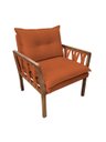 Ver imagem 1 de Poltrona Decorativa Luxo Safira Dora Bela Califónia 0126 Ferrugem
