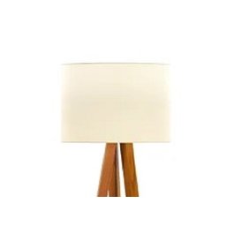 Luminária de Chão Tripé Classic com Cúpula Abajur Off White/nature - 3