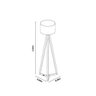 Luminária de Chão Tripé Classic com Cúpula Abajur Off White/nature - 5