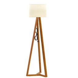 Luminária de Chão Tripé Classic com Cúpula Abajur Off White/nature - 2