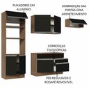 Ver mais imagens de Armário de Cozinha 270cm Rustic/preto 14 Rustic/preto