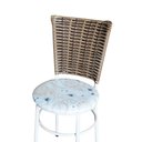 Ver imagem 6 de 2 Cadeiras Branca para Cozinha Hawai Avelã Assento Floral Cor:floral Areia