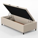 Ver imagem 3 de Base para Cama Box Baú Solteiro 88x188cm Hit I02 Corano Bege - Mpozenato