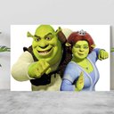 Ver imagem 1 de Placa Filme Shereck e Fiona Tamanho A4 Poster Desenho