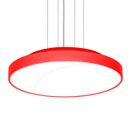 Ver imagem 1 de Lustre Pendente Redondo 7652 Para 3 Lâmpadas E27 Vermelho