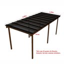 Ver imagem 5 de Kit Policarbonato Fume 6mm 6,00m X 1,50m - Perfis Naturais