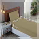 Ver imagem 4 de Kit Roupa Cama Solteiro 100% Algodão 3 Peças Percal 300 Fios Hotel Pousada:avela