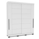 Ver imagem 2 de Roupeiro Solteiro Lisboa 2 Portas de Correr 177x213cm Branco 240844