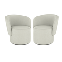 Ver imagem 1 de Kit 02 Poltronas Orgânicas de Luxo Blouclê - Balaqui Decor Cor:boucle Bege