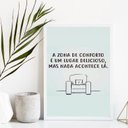 Ver imagem 2 de Quadro Nada Acontece na Zona de Conforto 45x34cm:madeira Preta