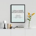 Ver imagem 1 de Quadro Nada Acontece na Zona de Conforto 45x34cm:madeira Preta