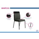 Ver imagem 5 de Mesa Sala Jantar Stellar 160cm+ 6 Cadeiras Duo Preto Carraro