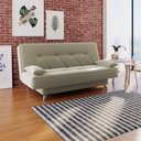 Ver imagem 1 de Sofá Cama 1,80m Fabiane Suede Bege Madelina Decor