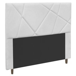 Cabeceira Cama Box Casal Queen Size Mali 160cm Corano Branco - Abmaza - 1