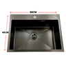 Cuba Para Cozinha Jordana Aço Inox Black Acessórios 60x45 - 2