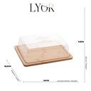 Ver imagem 6 de Conjunto Café da Manhã Manteigueira Queijeira Prato Porta Queijo Tampa Plástica Lyor