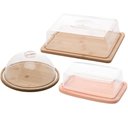 Ver imagem 1 de Conjunto Café da Manhã Manteigueira Queijeira Prato Porta Queijo Tampa Plástica Lyor