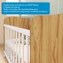 Ver imagem 6 de Quarto de Bebê Completo Junior Uli 3 Portas 7 Gavetas 100% MDF Branco Brilho/Amêndoa - Móveis Peroba