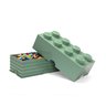 LEGO BLOCO ORGANIZADOR 8 PINOS SEM GAVETA VERDE MUSGO - 2