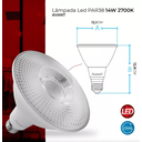 Ver imagem 2 de Lâmpada Led Avant Par38 14w 1000 Lúmens E27 Bivolt 2700 K - Branco Quente