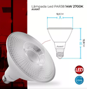 Ver imagem 2 de Lâmpada Led Avant Par38 14w 1000 Lúmens E27 Bivolt 2700 K - Branco Quente