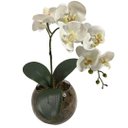 Ver imagem 1 de Arranjo de Orquídea Artificial Vermelha em Aquário Ollirg:branca