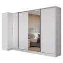 Ver imagem 3 de Guarda-roupa Modulado Neo + Guarda-roupa Royale 3 Portas de Correr com Espelho Branco Madesa