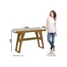 Conjunto Mesa de Jantar C/6 Cadeiras, Aparador e Buffet -Nature/Off White/Marrom - 7