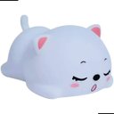 Ver imagem 1 de Luminária Abajur Led Gatinho Pet Recarregável Rgb Silicone Infantil Luz Noturna Touch Usb