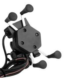 Suporte Celular Moto com Carregador Usb Integrado Garra - 1 Suporte Celular Moto com Carregador Usb Integrado Garra - 1