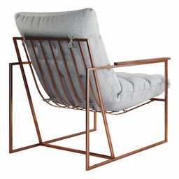 Poltrona M03 Mais Decor Cobre/linho Cinza - 8