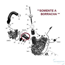 Borracha Kit Ponta Jet Ski Sea Doo 4 Tempos - 2