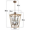 Ver imagem 2 de Luminaria Ferro Para Espaços de Festas Estilo Lampião Com Cúpulas De Vidro Libertas Rosas Artesanato