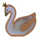 Ver imagem 1 de Luminária de Mesa Cisne - LML-36 - Bivolt - Rosa com Cinza