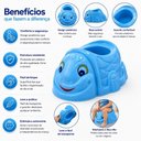 Ver imagem 7 de Pinico Desfralde Infantil Azul Tartaruga Troninho Xixi Assento Bebê Criança Banheiro Creche Meninos