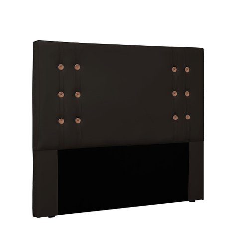 Cabeceira Gênova Para Cama Box Queen 160 cm Corino - D’Rossi - Marrom