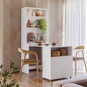 Ver imagem 1 de Armario com Mesa Canto do Café Multifunção Due Kits Paraná Cor:branco