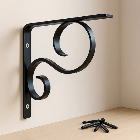 1 Unidade 20cm Mao Francesa, Suporte Prateleira Estilo Colonial