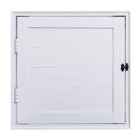 Porta de Aluminio Abrigo Lambril C/trinco Linha Premium:0,80 X 0,60/branco/direita
