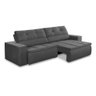 Sofá Retrátil e Reclinável 3 Lugares 1,90m com Molas Stella Suede Adonai Estofados - 4