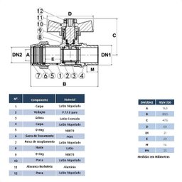 Válvula Esfera M X Adapatador Tubo Pead 3/4" Saneamento Ivm - 2