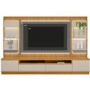 Ver imagem 7 de Painel Tv 70" 297cm Denver com Rack e 2 Módulos Laterais Led Tauari/off White L04 - D'rossi