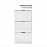 Sapateira Aparador Branca Madeira Multiuso para Calçados 6 Pares Hall de Entrada Suporte Decorativo - 9